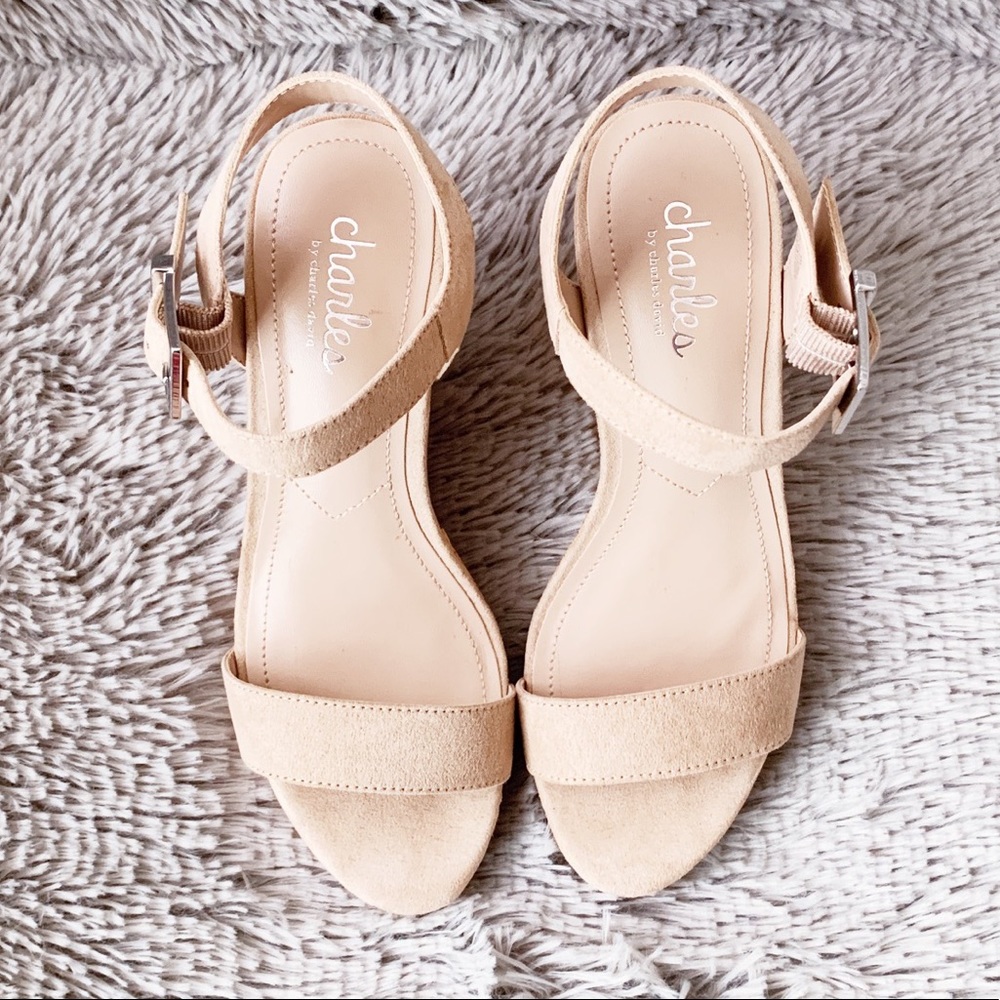 CHARLES DAVID Wedge Sandals